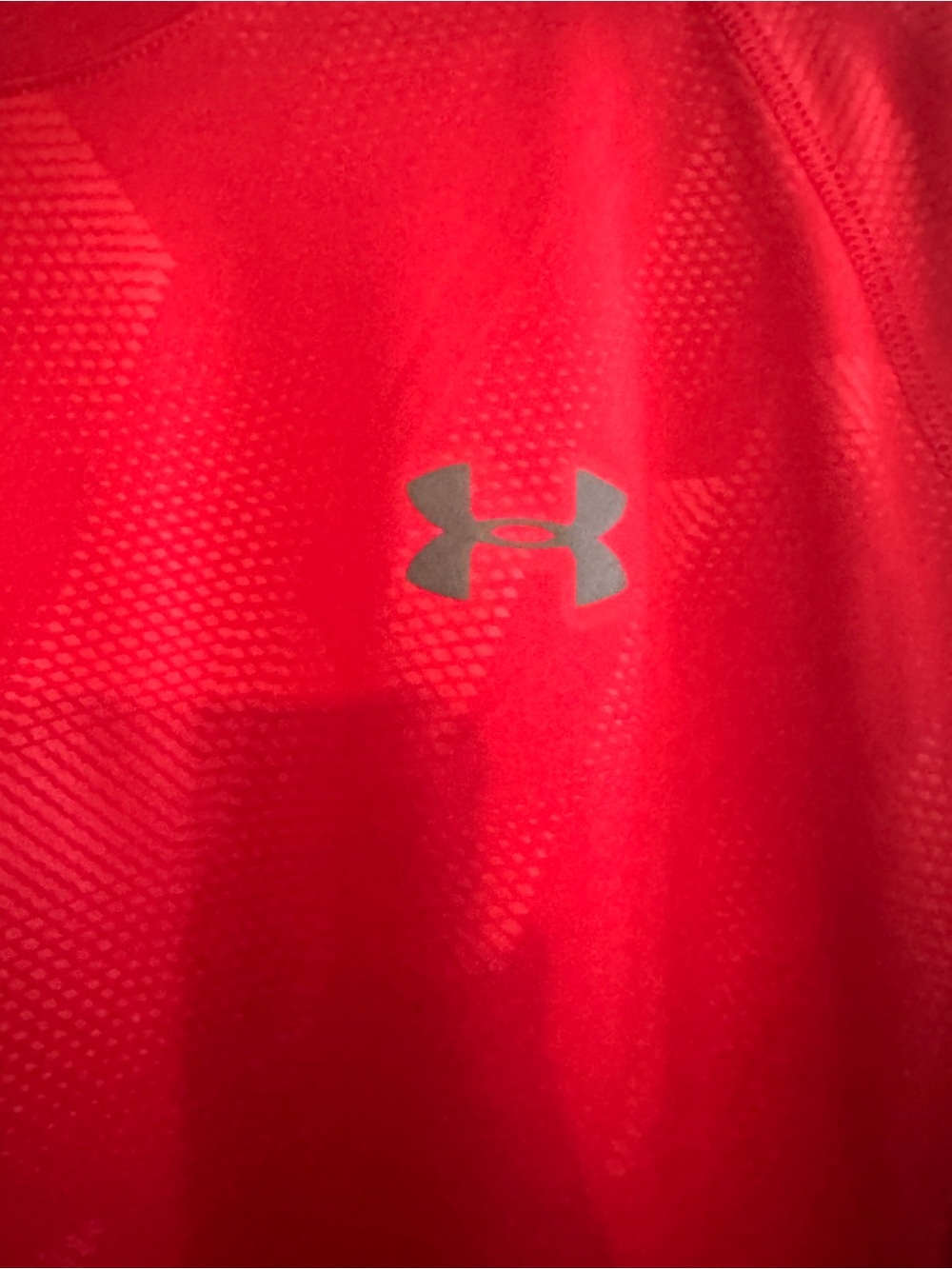 Under Armour Red Short Sleeve Athletic Performance Tee - Picture 3 of 6
